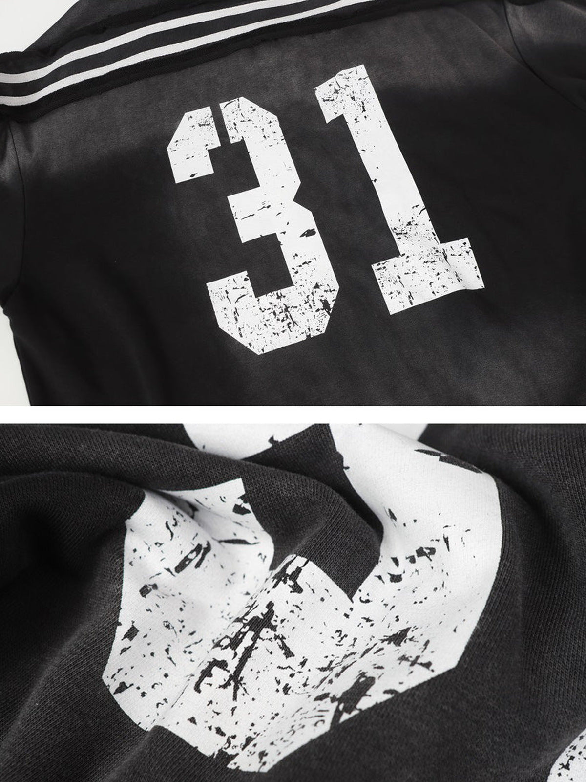 Varsity zip up hoodie – 31 print close-ups | XoKool