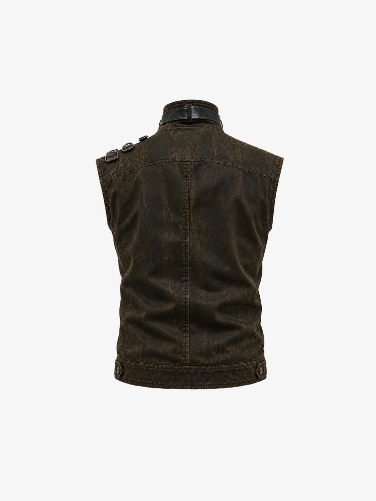 Chaleco punk con tachuelas – espalda en plano | XoKool