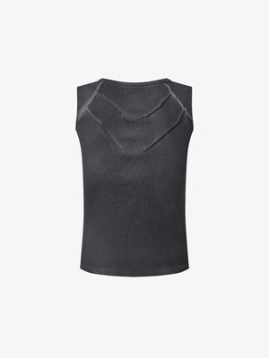 Ribbed tank top – back flat | XoKool