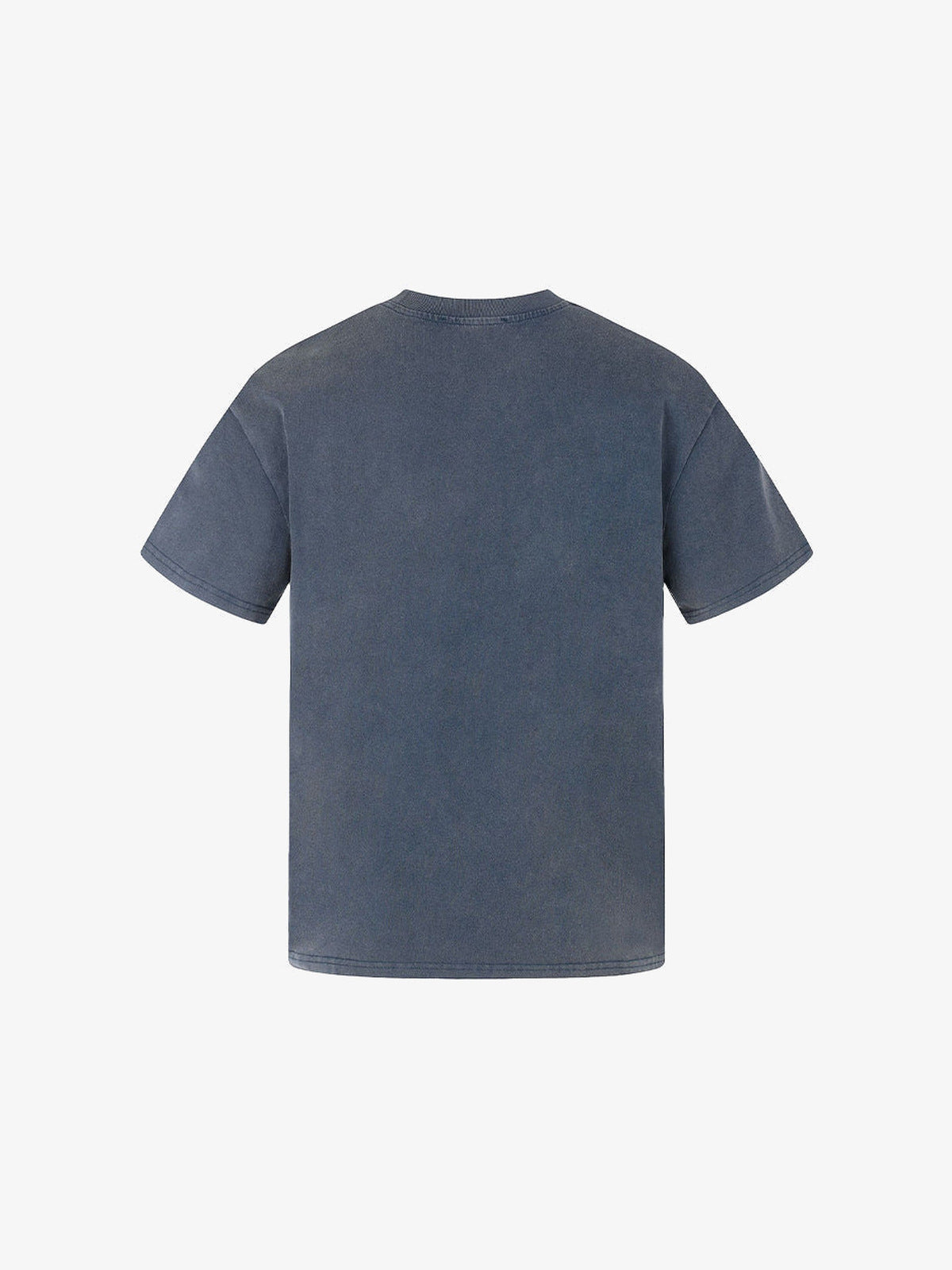 Washed cross tee – Blue, back flat | XoKool