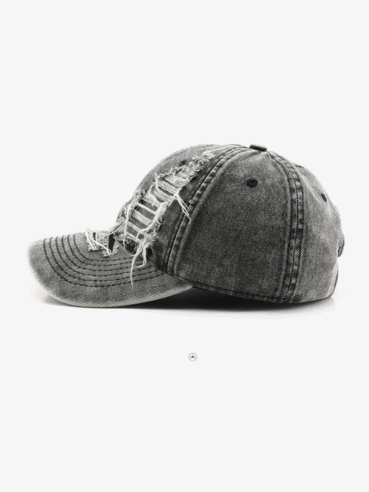 Washed cap – Black, side view | XoKool