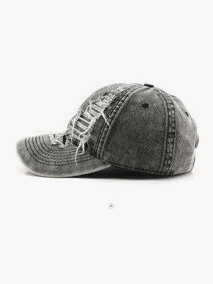 Washed cap – Black, side view | XoKool