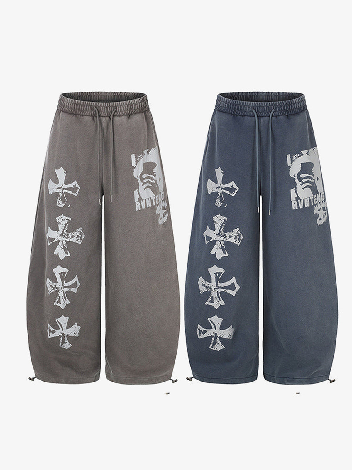 Gothic sweatpants – Both colours, front | XoKool