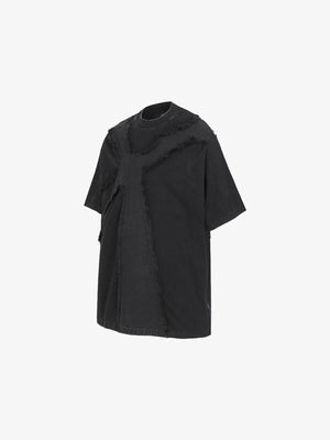 Gothic cross tee – Black, side angle view | XoKool