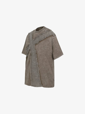 Gothic cross tee – Brown, side angle view | XoKool