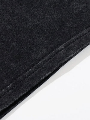 Thorn print sweat shorts – hem close-up | XoKool