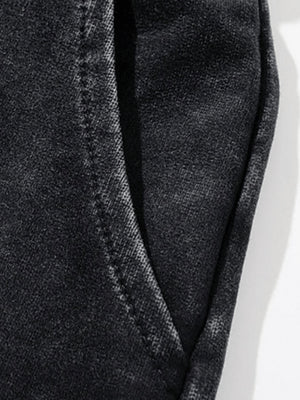 Thorn print sweat shorts – pocket close-up | XoKool