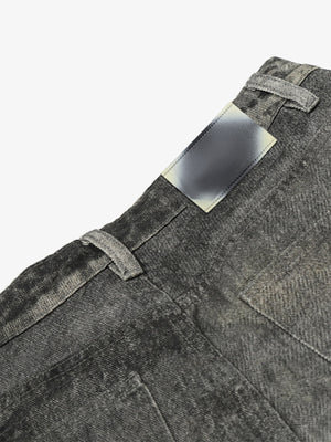 Jeans barrel grises – detalle de la cintura trasera | XoKool