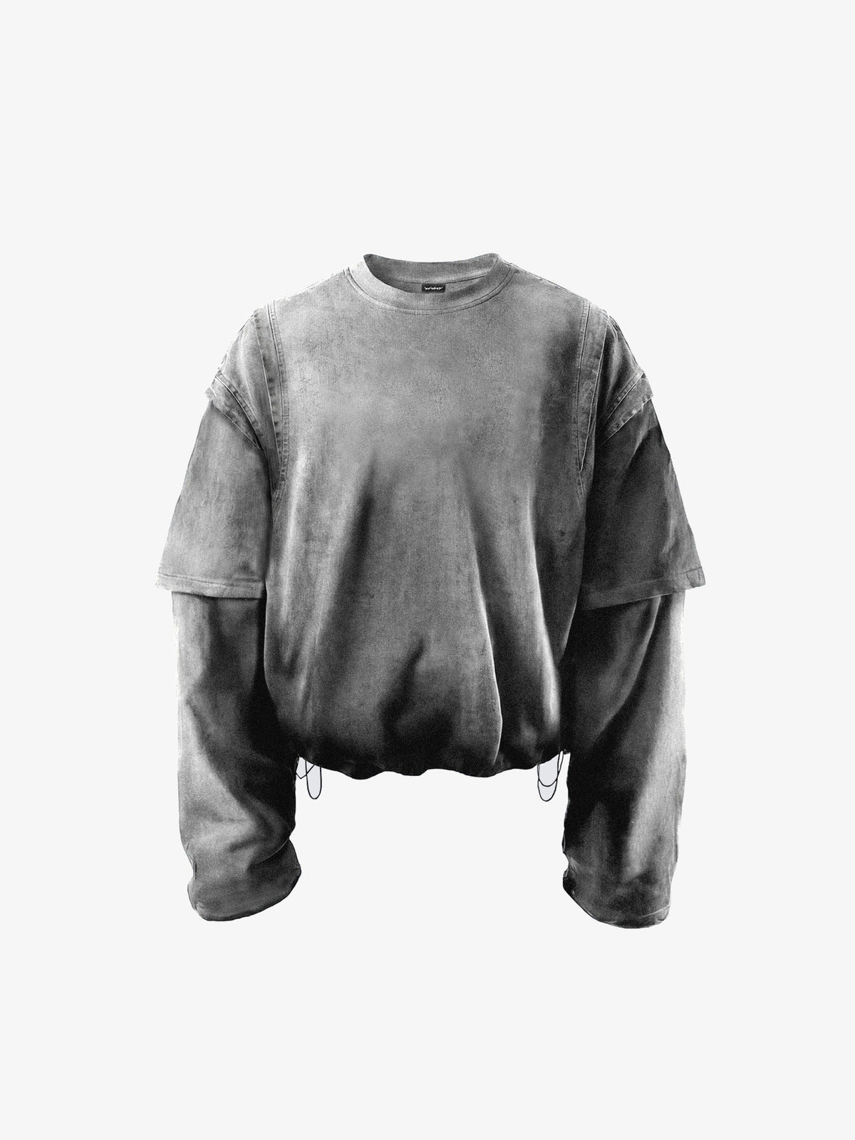Washed layered long sleeve – front view | XoKool