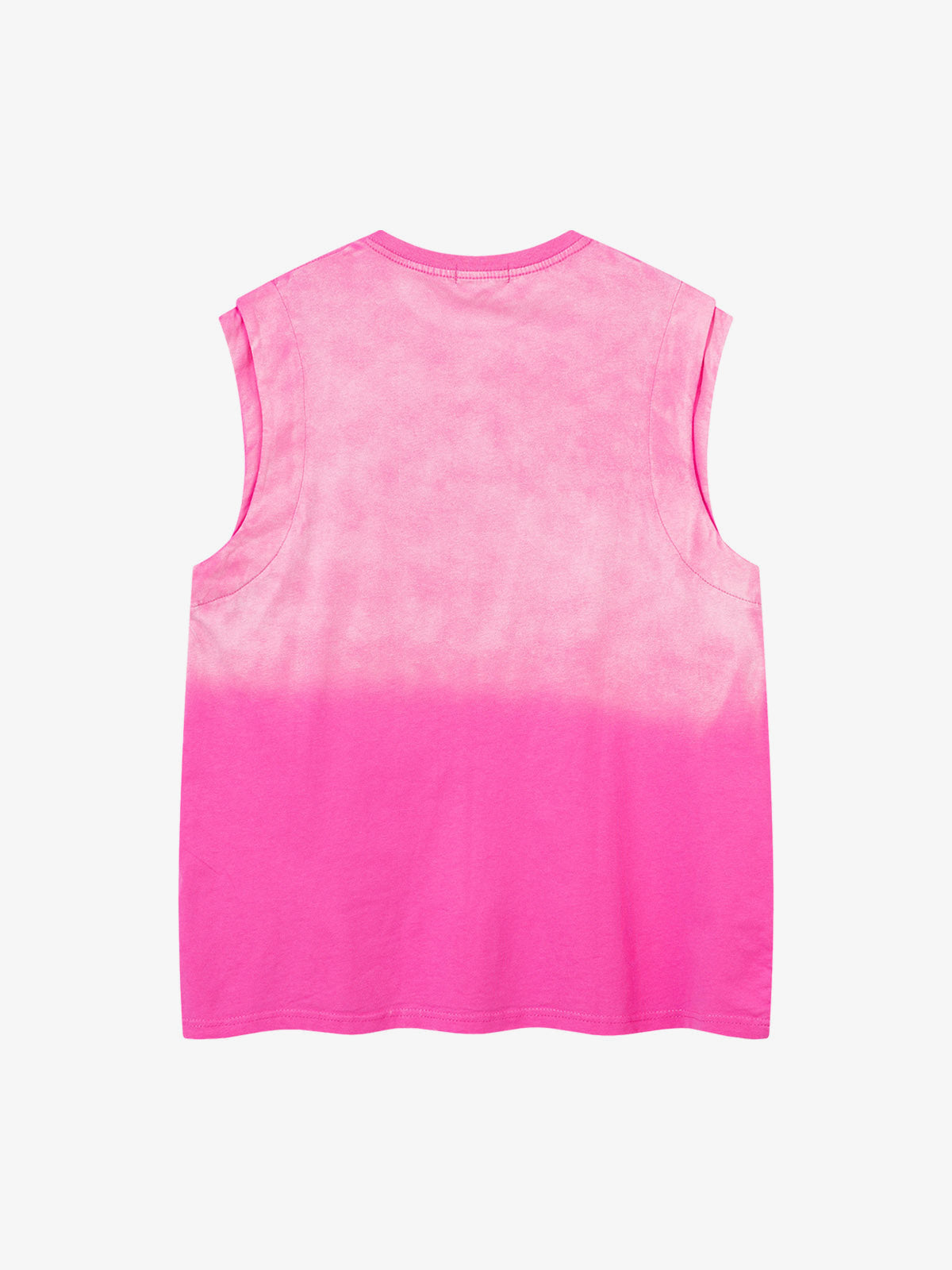 Camiseta sin mangas degradada con tachuelas – Rosa, vista trasera | XoKool