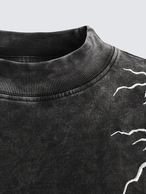 Layered lightning long sleeve – neckline close-up | XoKool