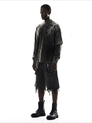 Layered lightning long sleeve – on model, side | XoKool