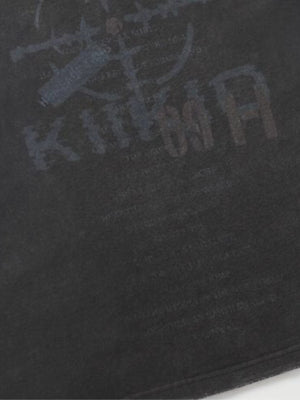 Shredded sleeve layered tee – graphic close-up | XoKool