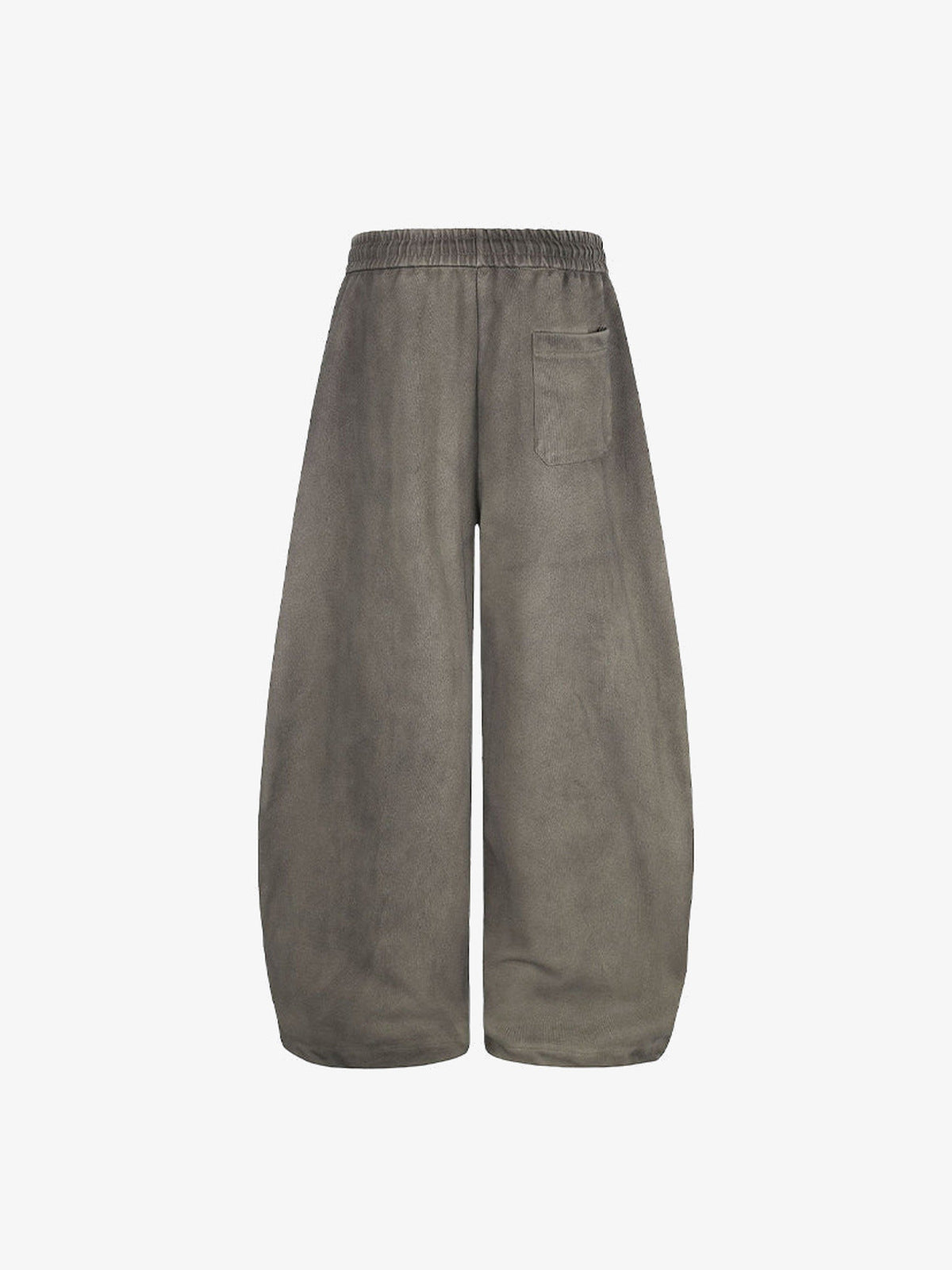 Washed Jogginghose – Grün (Taupe), Rückseite flach | XoKool