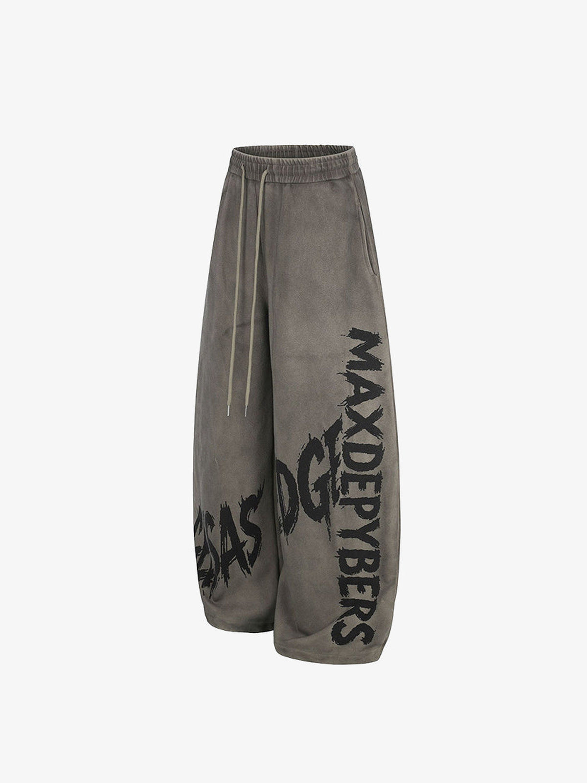Washed Jogginghose – Grün (Taupe), Vorderseite schräg | XoKool