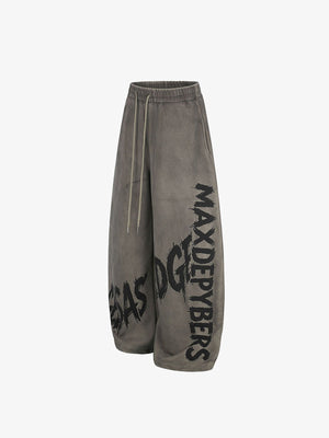 Washed Jogginghose – Grün (Taupe), Vorderseite schräg | XoKool