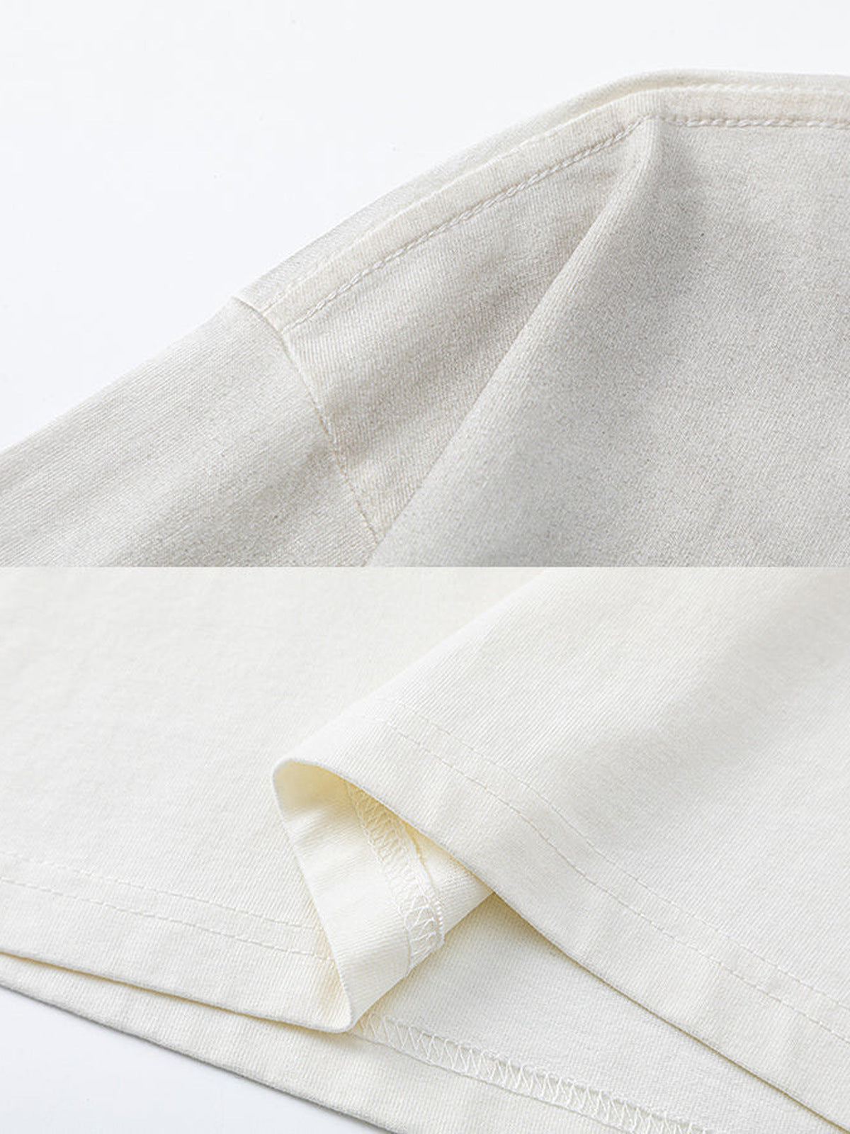 Washed long sleeve tee – shoulder and cuff close-up | XoKool