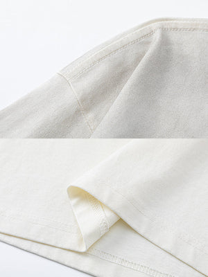 Washed long sleeve tee – shoulder and cuff close-up | XoKool