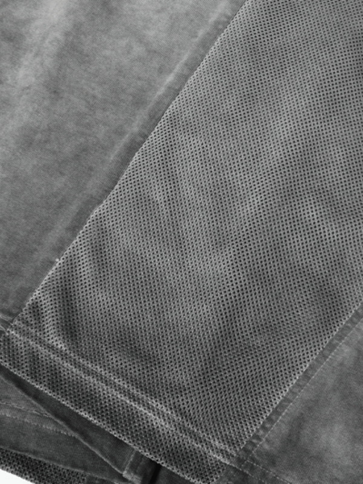Washed raglan tee – mesh panel close-up | XoKool