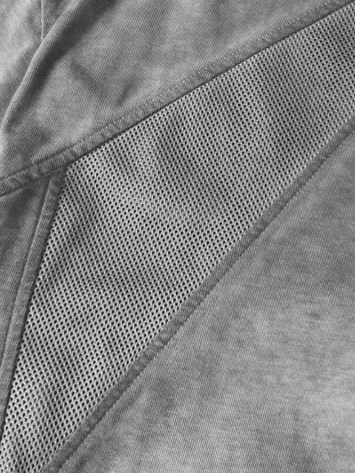 Washed raglan tee – mesh panel close-up | XoKool