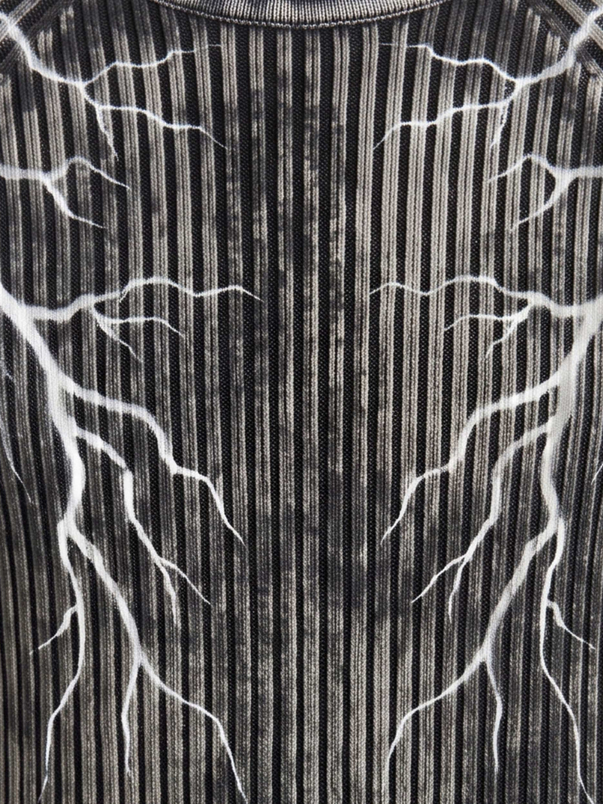 Ribbed lightning sweater – rib texture and lightning close-up | XoKool