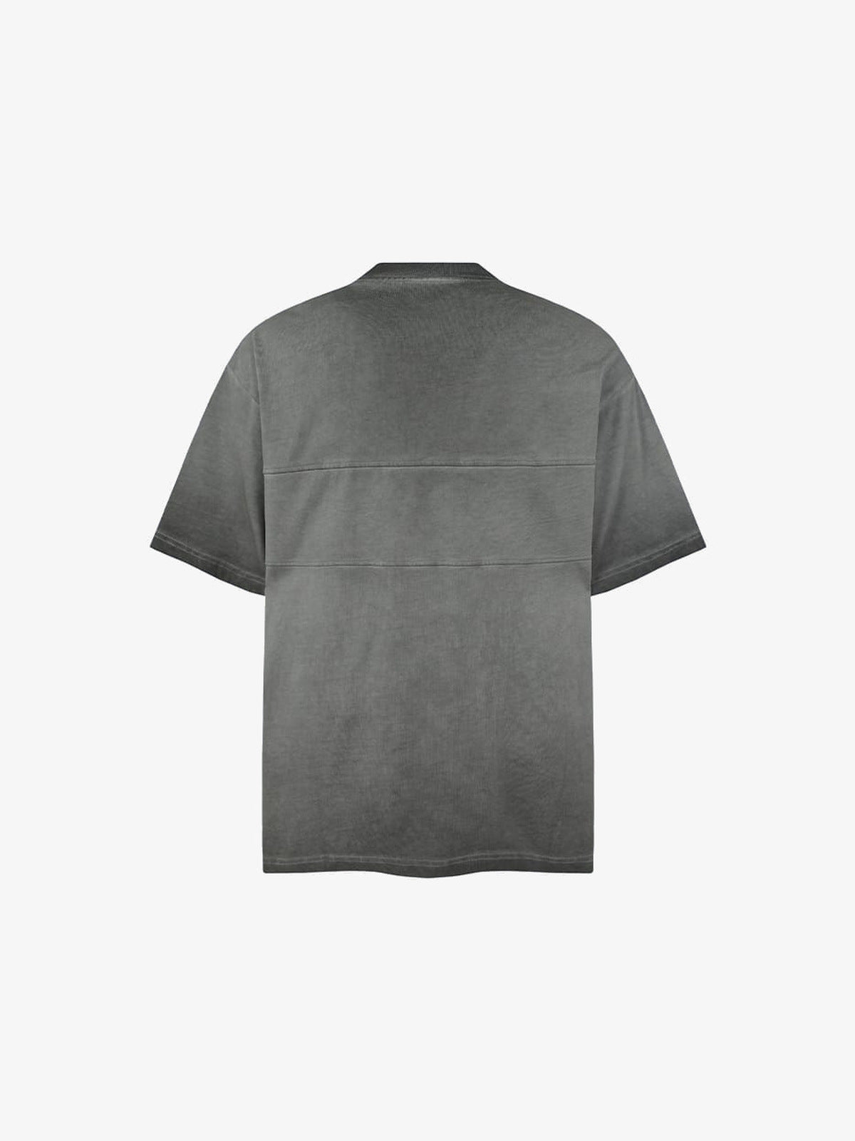Camiseta henley con efecto lavado – gris, vista trasera | XoKool