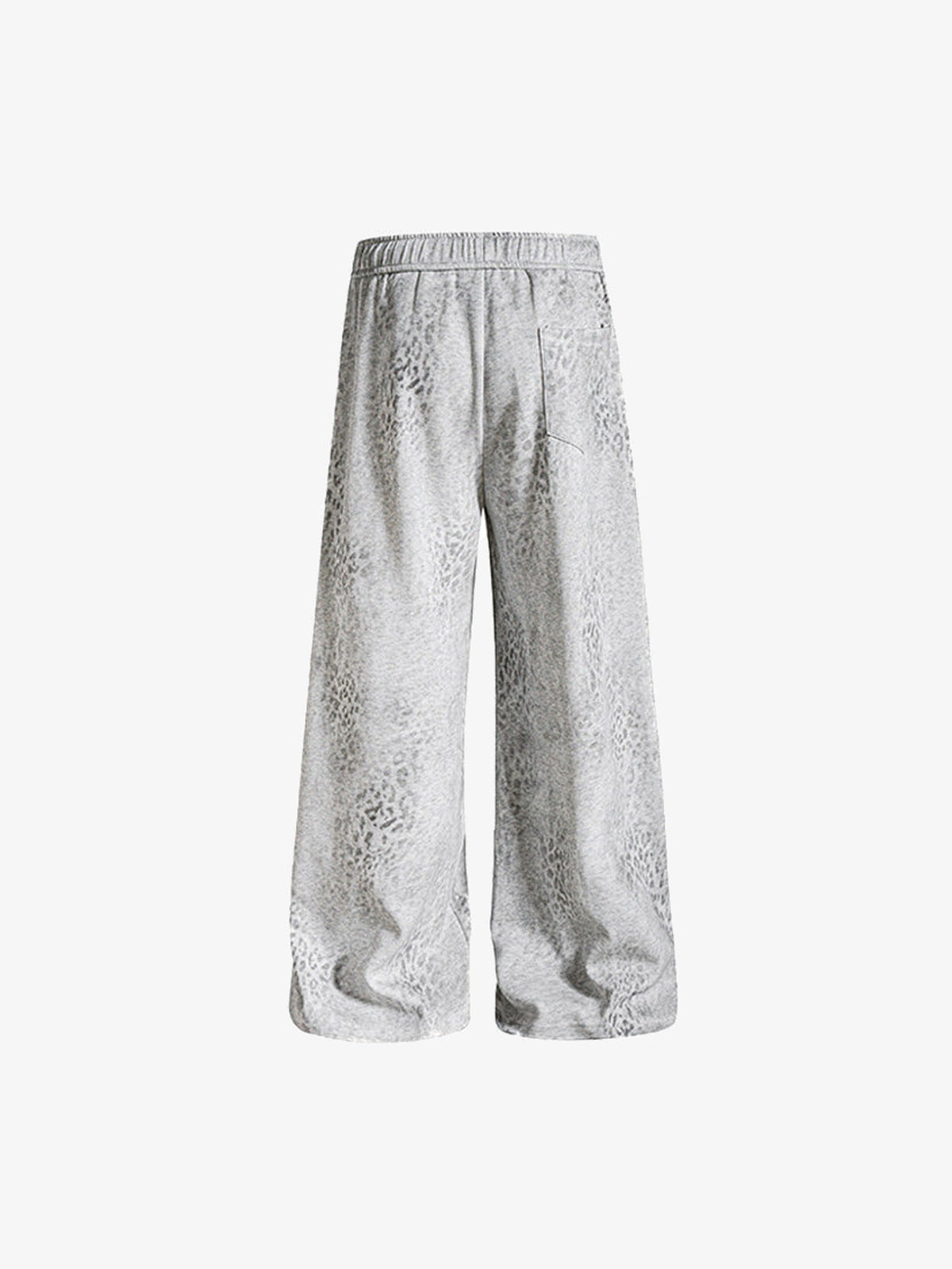 Wide leg sweatpants – Light Grey, back flat | XoKool