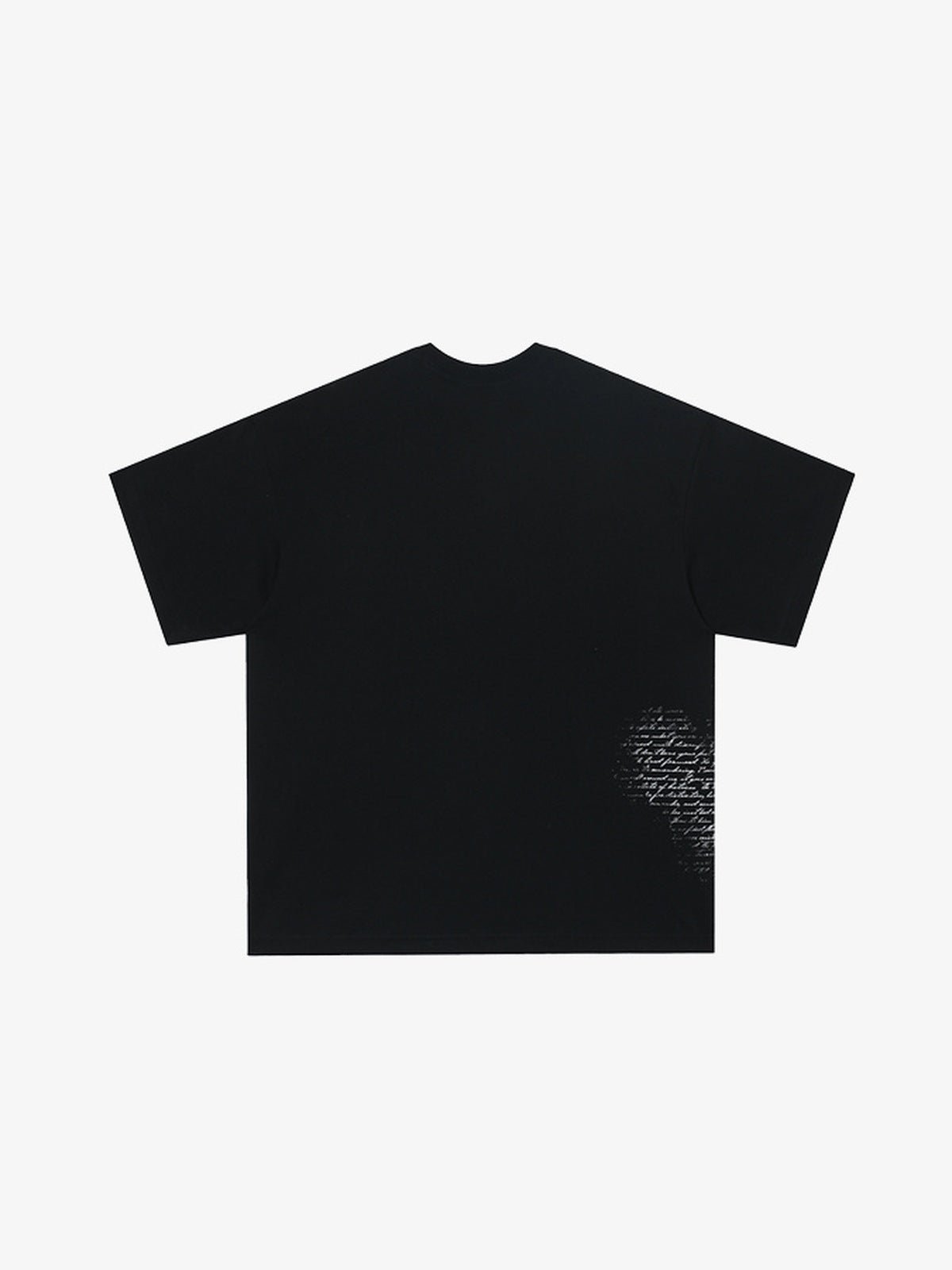 White Eye Graphic Oversized Tee – Black, back view | XoKool
