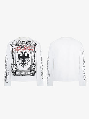 Eagle graphic tee – front and back view | XoKool