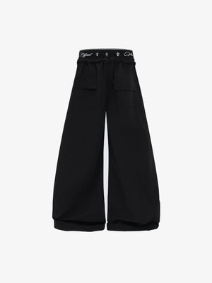 Pantalones paracaidista – negro, vista trasera | XoKool