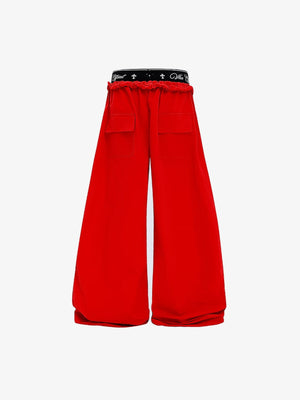 Pantalones paracaidista – rojo, vista trasera | XoKool
