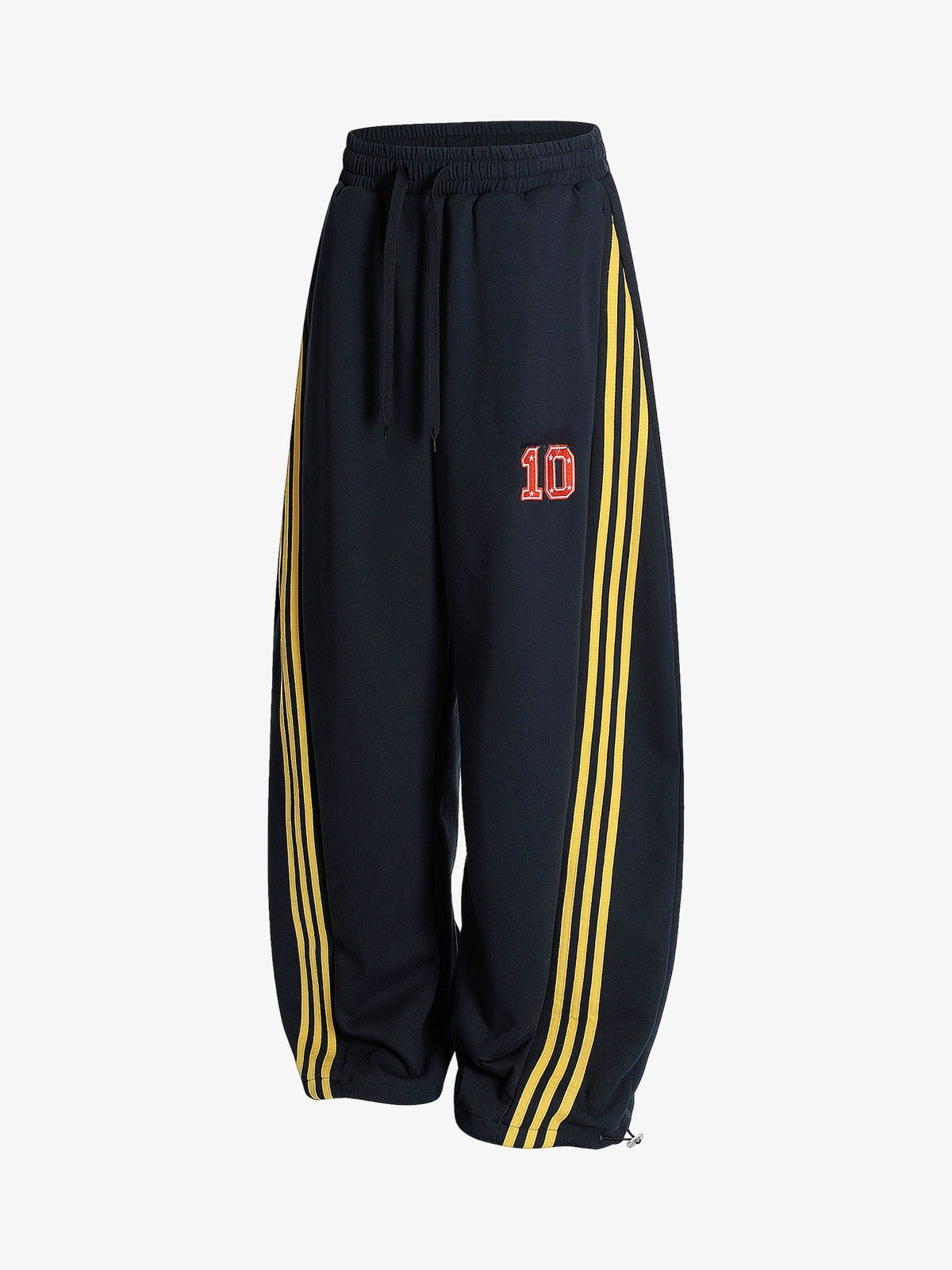 Stripe sweatpants – Navy, front flat view | XoKool