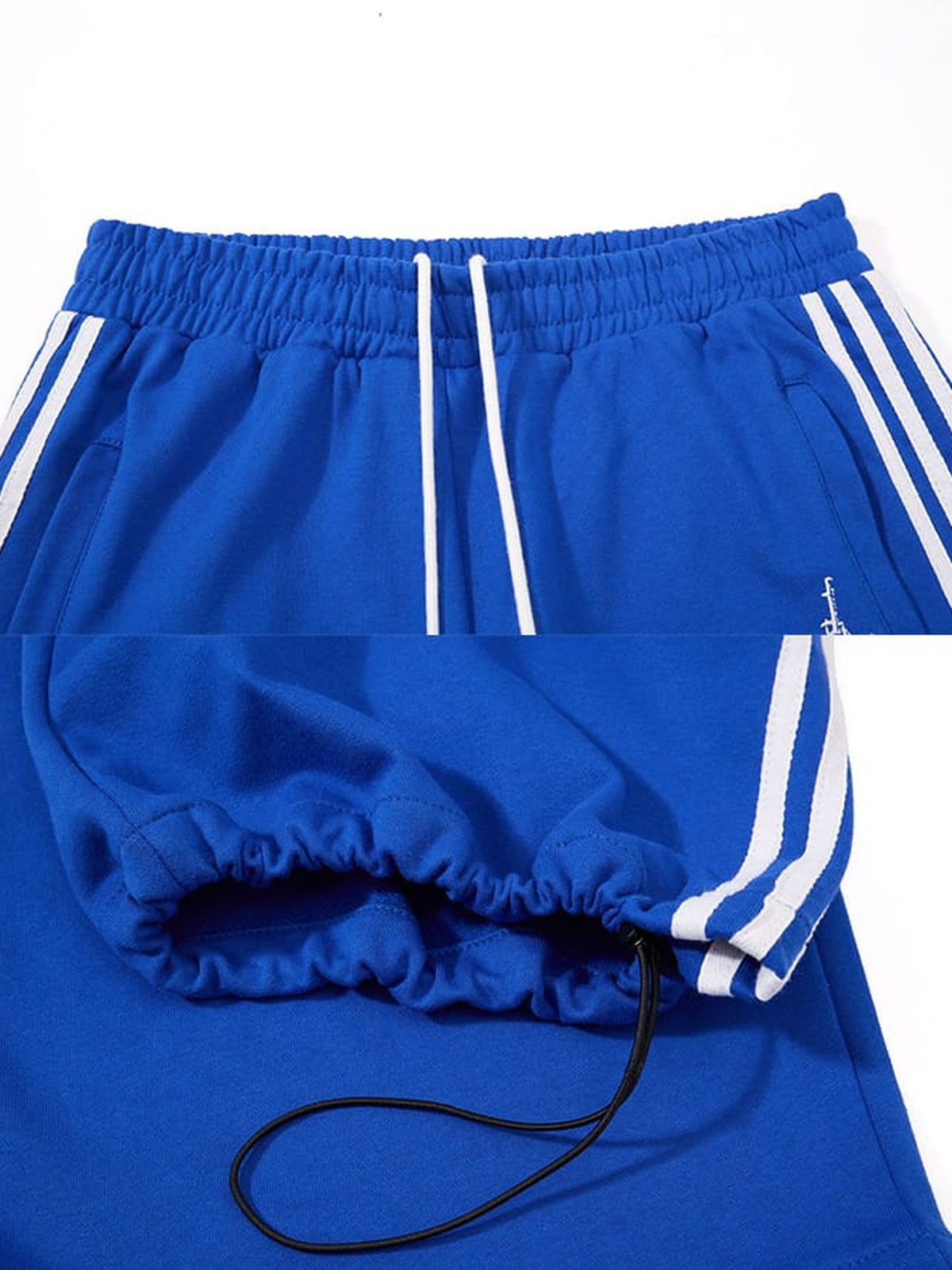 Skeleton Jogginghose – Königsblau, Bund und Saum mit Kordelzug im Detail | XoKool