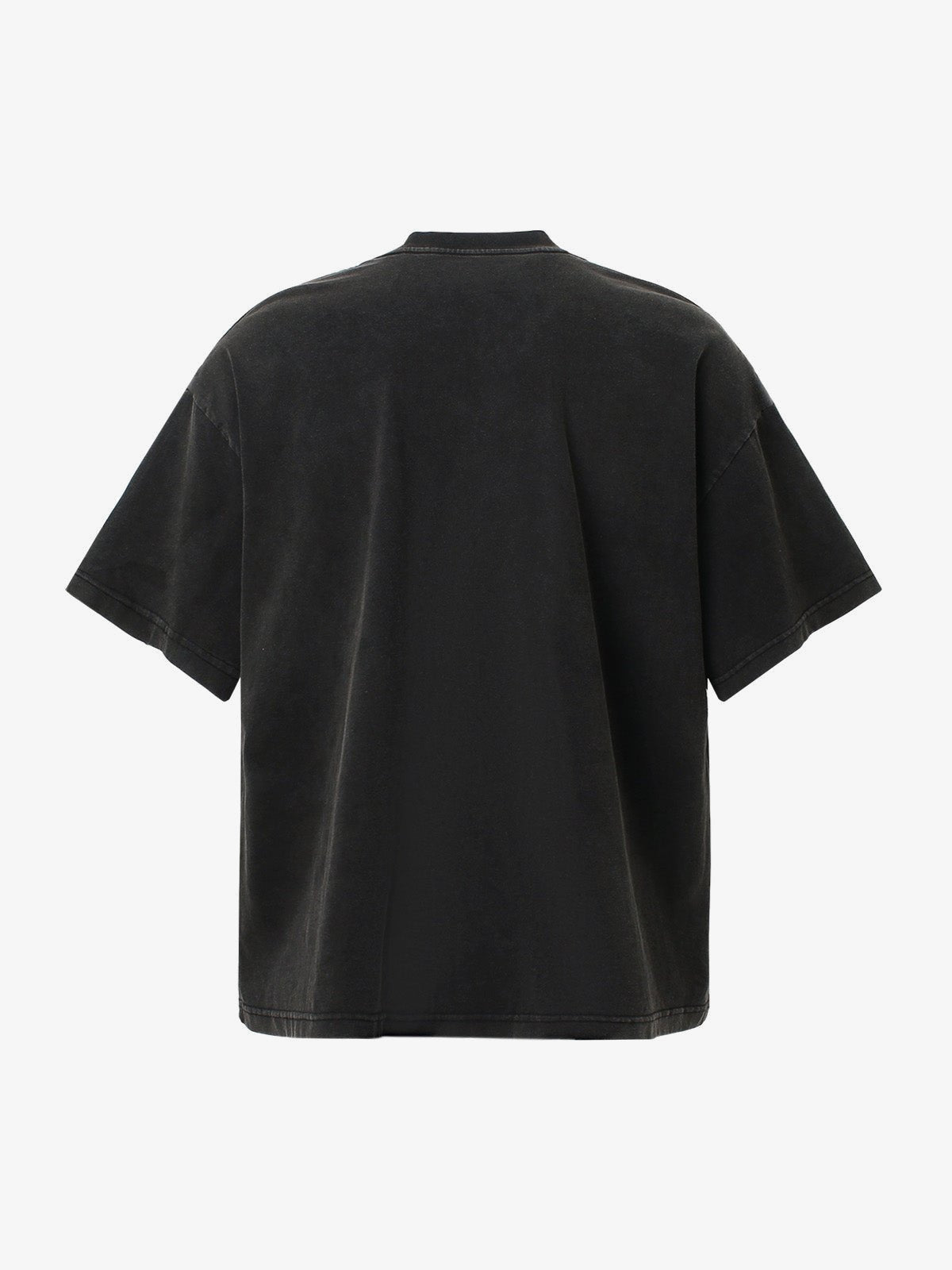 Pastel Letter Block Boxy Graphic Tee – back view | XoKool