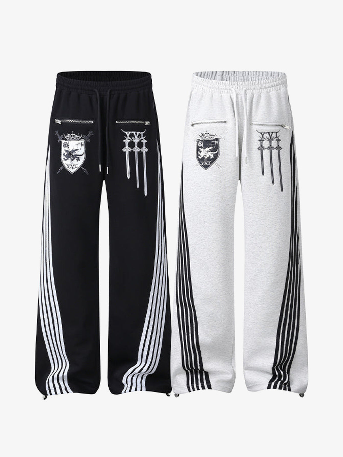 Jogginghose mit Zip-Taschen – beide Farben von vorne | XoKool
